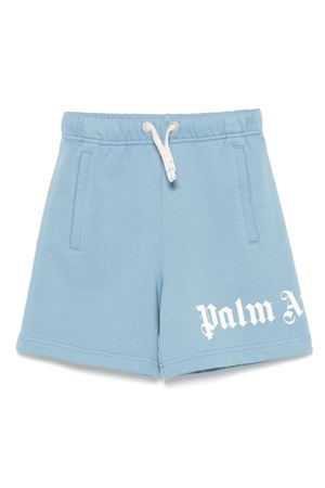 Pantaloncini con stampa Logo PALM ANGELS KIDS | PBCI006C99FLE0024203